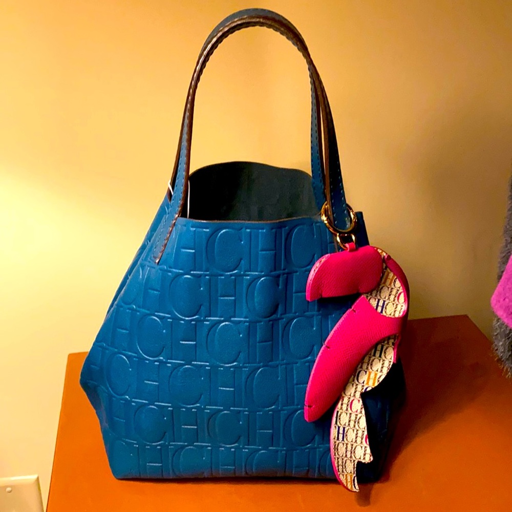 Carolina Herrera Teal Matryoshka with Charm NEW